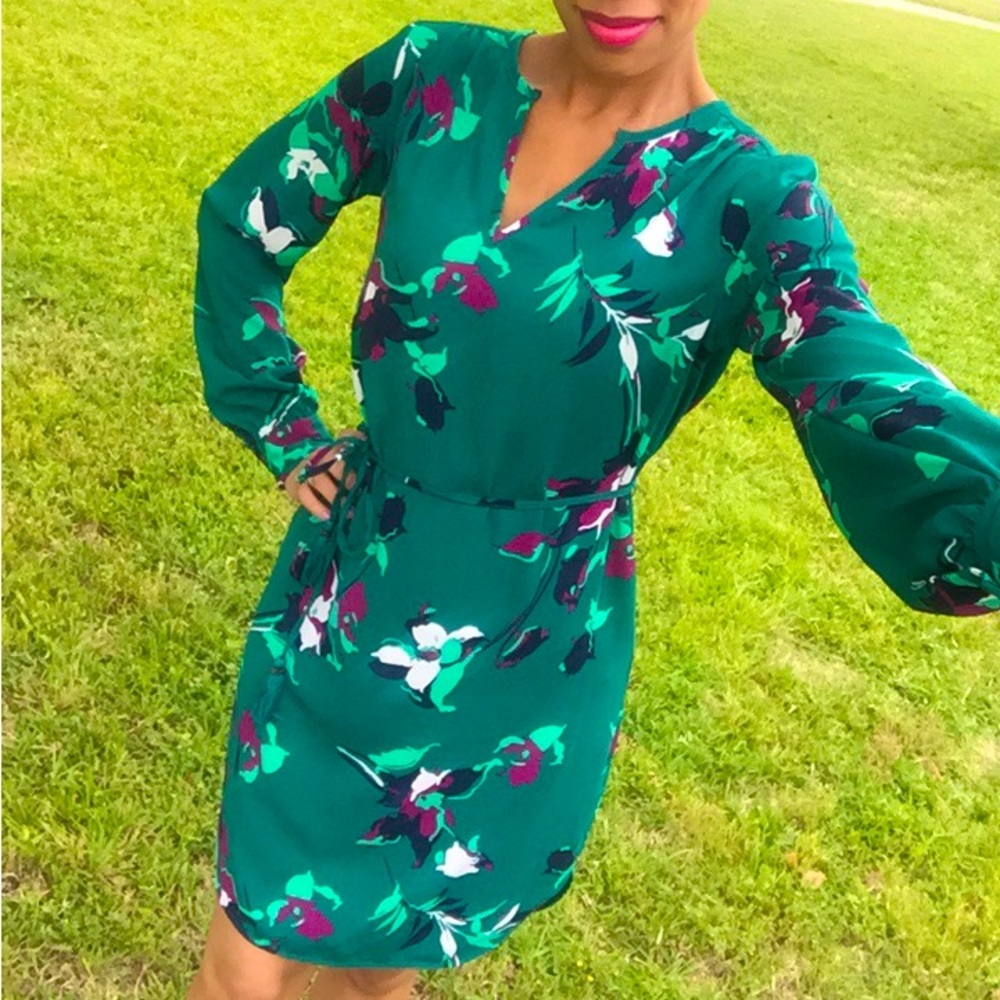 Green Floral Dress